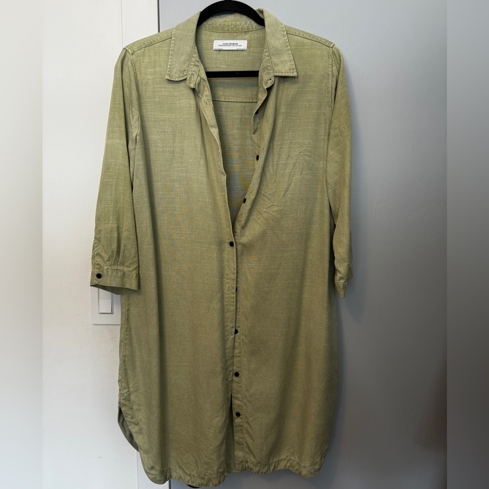 Zara -  Premium Denim - Light Jacket/Shirt - Olive